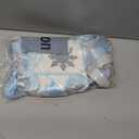 Snowflake Themed High Chair Banner - Winter Wonderland 1st Birthday Girl Decoration Highchair Garland For Baby Shower Party Decorations Photo Props (Blue)