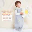 WONDAY Toddler Sleep Sack with Feet, 1.0 Tog Lightweight Sleeping Sacks for Walking with Legs,2T 3T