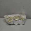 Sprayed Glass Candle W/Metal Lid White 7 Pack