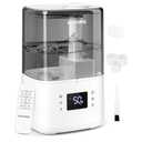 BOXING Warm and Cool Mist Humidifiers for Bedroom Large Room Home,Air Humidifier with Remote,Top Fill Ultrasonic Diffuser Humidifier with humidistat,Quiet Sleep,Timer,Auto Shutoff,BPA-Free,Filter,4.5L