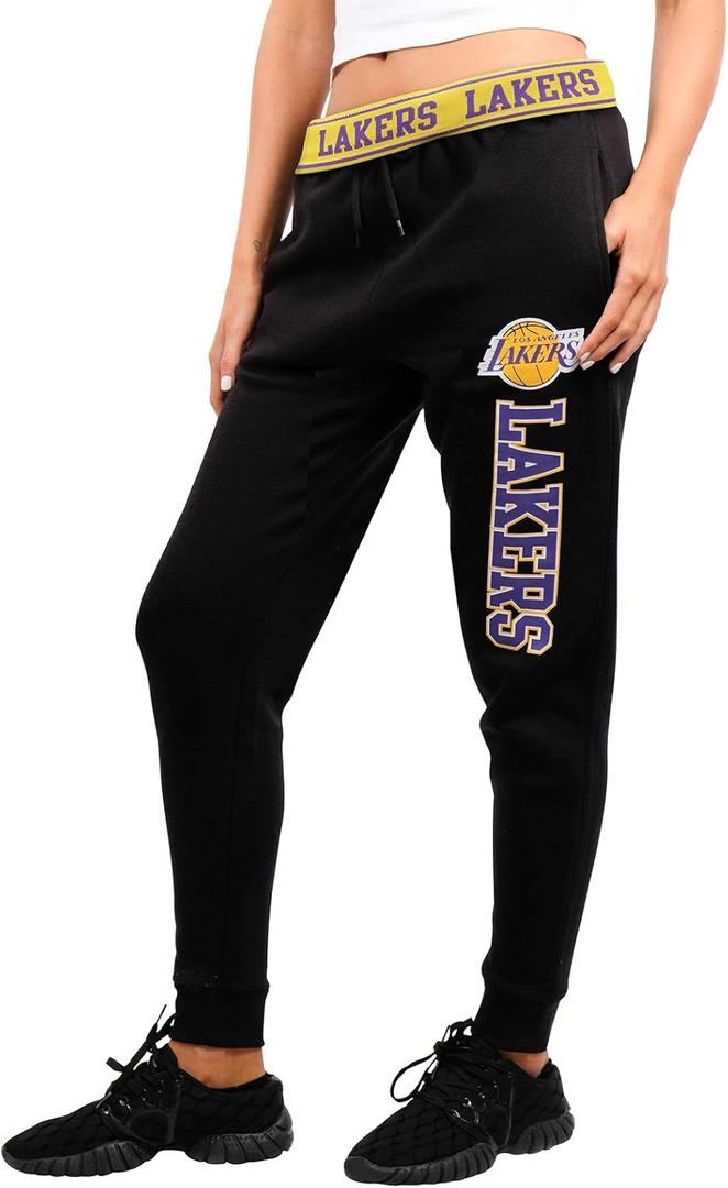 Ultra Game Women's Jogger Pants Active Basic Fleece Sweatpants (Black) S