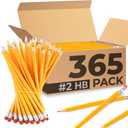Rosmonde Pencils Bulk, 365 Pack, Pre Sharpened #2, Pencils Set, Easy Hold Grip With Erasers On Top, Sharpened #2 HB for Effortless Writing, Perfect for Classroom Use and Back to School Supplies