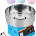 VEVOR Cotton Candy Machine Commercial, 1000W Electric Candy Floss Maker, Easy Use with 15 inch Stainless Steel Bowl and Sugar Scoop, Makes Hard Candy for Home Kids Birthday, Family Party, Blue
