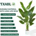 Bird of Paradise Artificial Tree 7ft Tall Faux Plant, Fake Banana Leaf Plant Indoor, Faux Palm Tree Faux Floor Plants Tropical Tree in Pot, Present for Friend Housewarming Decor