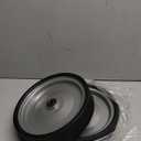 AR-PRO (2-Pack) 10"x2.2" Flat Free Solid Rubber Replacement Tires  10 Inch Solid Wheels for Hand Trucks, Dollies, Utility Carts, and Wheelbarrows with 2.2" Offset and 5/8" Axle Hole