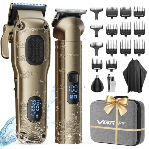 Vgrpro Hair Clippers for Men Professional, Cordless Hair Clippers for Hair Cutting, Mens Clippers and Trimmers Set, Electric Hair Trimmer for Men with Package Case
