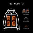 PROSmart 12V Men's Heated Jacket - Waterproof Electric Heating Coat Battery Operated Jackets for Men with Battery Included, XL 