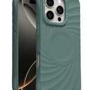 ORNARTO Vortuxe for iPhone 16 Pro Case 6.3" | 2X MIL-STD Drop Protection | Compatible with MagSafe | Sleek Aesthetic Liquid Silicone Phone Cover - Pine Green