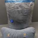 Reading Pillow-Extra Large 31" Bed Rest Pillow with Detachable Neck Roll & Arms for Sitting in Bed or Couch-Backrest Reading Pillow Adult Back Pillows for Reading/Watching TV/Gaming/Relaxing-Grey