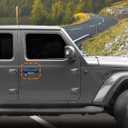 Savadicar 3-Piece Blue Door Handle Cover Trim Kit for Jeep Wrangler JL JLU 4xe & Gladiator JT 2018-Present Exterior Handle Cap Accent Accessories