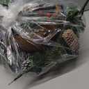 Waipfaru Outdoor Christmas Porch Decorations, Christmas Hanging Baskets with Lights for Outdoors, Artificial Xmas Greenery for Front Porch Patio Outside Urn Fillers Winter Decor