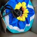 AMMSUN 7ft Heavy Duty High Wind Beach Umbrella Parasols with Sand Anchor Vent Tilt UV 50+ Sun Protection Portable Outdoor Sunshade Umbrellas Carry Bag for Patio Garden Pool Backyard Blue