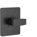 Delta Modern 14 Series Square Bathtub and Shower Faucet Set, Matte Black Shower Head and Handle Set, Valve Trim Kit, Matte Black T14467-BL-PP (Valve Not Included)