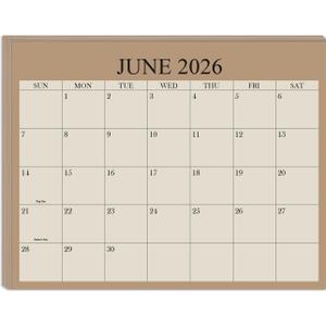 2026-2027 Magnetic Fridge Calendar - June 2026 Until December 2027 - The Perfect Monthly Refrigerator Calendar With Minimal Designs for Organizing, 8.5" x 11", Beige
