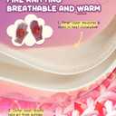 Kids Toddler Winter Warm Fleece Lined Gloves for Girls Boys, Thick Thermal Cute Knit Gloves for Cold Weather (Blue)