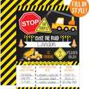 Your Main Event Prints Construction Boy Birthday Invitations - Dump Truck Party Invites - 20 Invitations - Envelopes Not Included