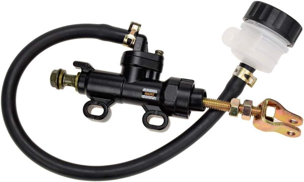 HIAORS Rear Brake Master Cylinder Reservoir Replacement for Yerf Dog GX150 150cc 3206 4206 3209 Coleman KT196 Go Kart ATC-250R Chinese 70cc 90cc 110cc 125cc Quad 4 Wheeler Pit Dirt Bike Parts Black