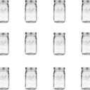 Ball Wide Mouth Clear Glass Canning Quart 32 Oz Mason Jars with Lids, 11 Pack