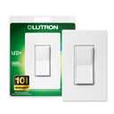 Lutron Sunnata Touch Dimmer Light Switch with Wallplate, LED+ Advanced Technology for LED and Incandescent, 3 Way/Multi Location, STCL-153MW-WH, White
