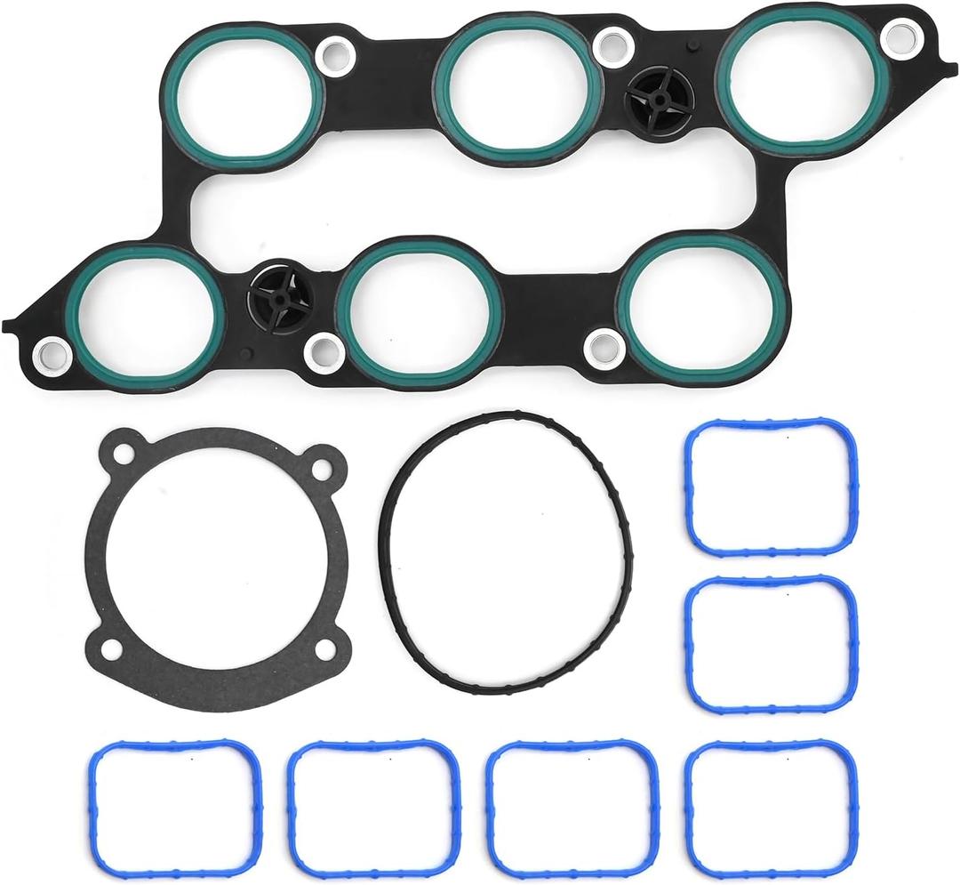 MS972401 Lower Upper Intake Manifold Gasket Set Replacement for GMC Acadia 3.6L 2009 2010 2011 2012 2013 2014 2015 2016 Replaces 111076701 MS19932