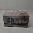 Electric Spice and Nut Grinders - 3 Stainless Steel Blades, 1 Filter, 1 Brush - 500W Grinder for Kitchen Dry Use (Black)