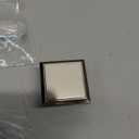 Amerdeco 10 Pack Brushed Satin Nickel Square Kitchen Cabinet Knobs Cabinet Hardware Single Hole Cabinet Pulls Gold Drawer Knobs and Pulls for Bathroom Cabinets ZH0019