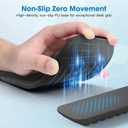 MEKASS Keyboard Wrist Rest, Soft Memory Foam Wrist Support for Keyboard, Keyboard Hand Rest Pad for Wrist Pain Relief, Keyboard Wrist Guard for Long Hours of Work, Gaming, StudyingClassic Black