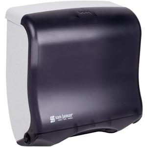 San Jamar T1755TBK Ultrafold Fusion Folded Towel Dispenser, Fits 400 Multifold/240 C-Fold Towels, Classic, Black Pearl