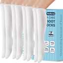 Mellbree Walking Boot Socks, Walking Boot Liner Black & White & Grey Three Colours to Choose (One Size)