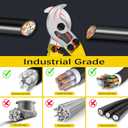 AUPREX 24 Inch Heavy Duty Cable Cutter, Carbon Steel Wire Rope Cutter for Aluminum and Copper Wire Rope, Multi-Functional Labor Saving Long Arm Wire Cutter Pliers with Ergonomic Design