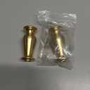 PATIKIL Lamp Solid Brass Spindle, 2 Pcs Turned Brass Spindle Slips Lamp Finial Pipe Light Fixture for 1/8 IP or M10 Lamp Rod Light Repair Decoration, 21 x 50mm