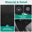 GXARTS 4PCS Car Floor Mats Carpet Floor Liners Compatible with Buick Regal 2011 2012 2013 2014 2015 2016 2017,Velour Interior Accessories Full Set for All Weather Protection (Black)