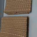 Kitchen Rugs,Kitchen Mats for Floor,Non Slip Washable 20"x 30"+20"x 48" Neutral Braided Rug,Faux Jute Rug with Non Slip Backing for Kitchen,Solid,Easy Clean,Area Rugs Sets of 2Pcs,Tan Brown