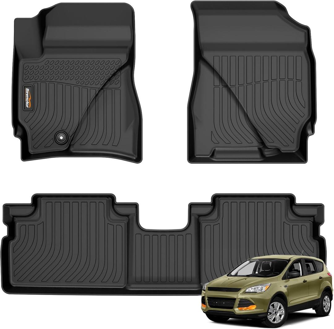Binmotor-Floor Mats for Ford Escape 2009-2012, for Mazda Tribute & Mercury Mariner 2009-2011, TPE All Weather Mats Floor Mat for Escape, Car Mats for Mazda Tribute & Mercury Mariner
