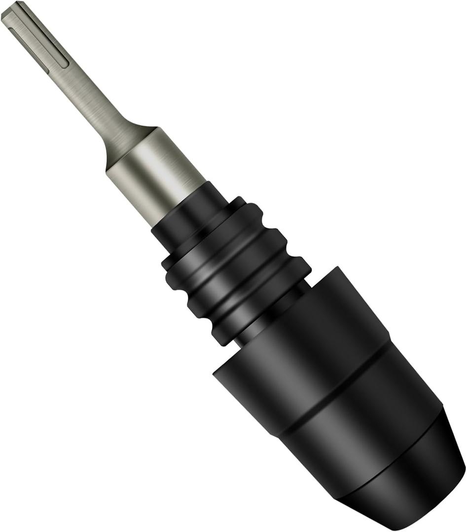 SD FACTORY SDS-Plus to SDS-Max Adapter for Rotary Hammers, 8-1/4 Inches Long Black Alloy Steel Adapter, Compatible with SDS Max Bits, Drill Set for Enhanced Performance
