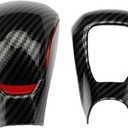 Car Carbon Fiber Style Gear Shift Knob Head Trim Cover Compatible for Chevrolet Colorado 2023+