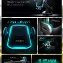Wireless Car Charger,15W Fast Charging Auto Clamping Phone Holders for Your Car Compatible with iPhone 16/15/14/13, for Samsung Galaxy S24 Ultra S23 S22 S21, S20, S10+, Black