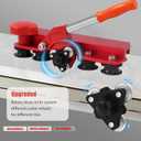 110" Large FormatTile Cutter, Manual Ceramic Tile Cutting Tool with Built-in Suction Cups & Tile Clamp, 3-Head Scoring Wheel System, for Up to 0.47-Inch Thick Tiles