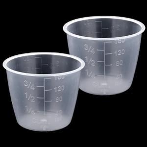 2PCS Rice Measuring Cup for Rice Cooker 160 ml Plastic Transparent Rices Cooker Cup Small Laundry Measuring Rices Cups Replacement for Measuringe Dry Liquid Ingredient Measuringe Cups