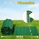 6''x30FT Corrugated Garden Edging, Durable Plastic Landscape Border for Flower Beds, Garden, Lawn and Landscape Edging (Green)