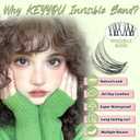 KEYYOU Fairy Venus Lash Clusters Manga Lash Extension C Curl 120Pcs Eyelash Extension Wispy Natural Invisible Band Lash with Waterproof DIY Lash Extension at Home(Venus-C-8-18MIX)