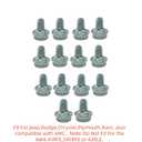 Torqueflite Transmission Oil Pan Bolts Fit for A727 A904 A999 30RH 32RH 42RE 44RE 46RH 46RE,14 Pcs