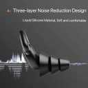 3 x 3 in 1 Ear Plugs for Noise Reduction, Ear Plugs for Sleeping Noise Cancelling, Washable Hearing Protection for Work, Travel, Concert, Swimming, Sleep Snoring