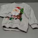 Toddler Boys Christmas Sweatshirts Long Sleeve Pullover Shirts Reindeer Sweaters Xmas Cartoon Tee Sport Tops 1-7T (3T, Santa Claus/Grey)