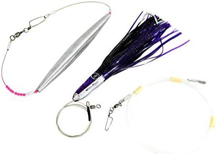 High Speed Wahoo Lures - Wahoo Clippers, Rigged with Trolling Weight