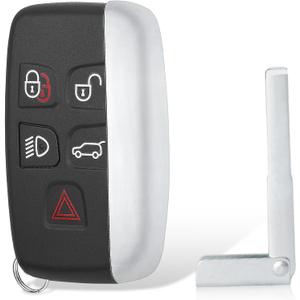 Keyecu Replacement Smart Remote Car Key Fob for Jaguar Land Rover Range Rover 2011-2019 KOBJTF10A BJ32-15K601-AB 5E0U50707 CH22-15K601-AB 315MHz 49Chip 5Buttons