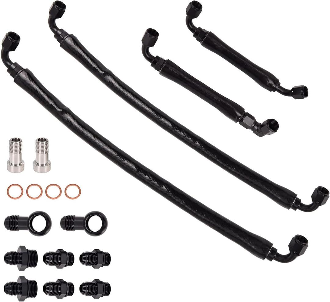Turbocharger Coolant Line Upgrade Kit Compatible with Ford F-150 3.5L 2011-2016, Expedition 2015-2017, Transit 2013-2024, for Lincoln Navigator 2015-2017 3.5L