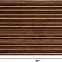 Town & Country Basics Smooth Step Striped Low Profile Utility Kitchen Mat, Machine Washable, with Non-Slip Backing, Brown/Beige, 24"x35"