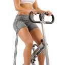 Sunny Health & Fitness Row-N-Ride Squat Assist Trainer, Foldable & Easy Setup Exercise Equipment w/Adjustable Resistance, Home Gym Training Machine for Arm, Glute & Leg Workout, Optional in Colors (Grey)