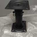 Boat Seat Pedestal,Height Adjustable 11 ½-17 ½ Inches Black Powder Coated Base For Yacht Boat Seat Mount,Ideal for Boating and Fishing Enthusiasts,Reinforced Welded Joints (Adjustable height—11-18" H)